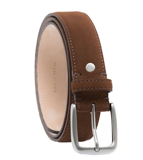 Handcrafted in Italy Genuine suede leather belt