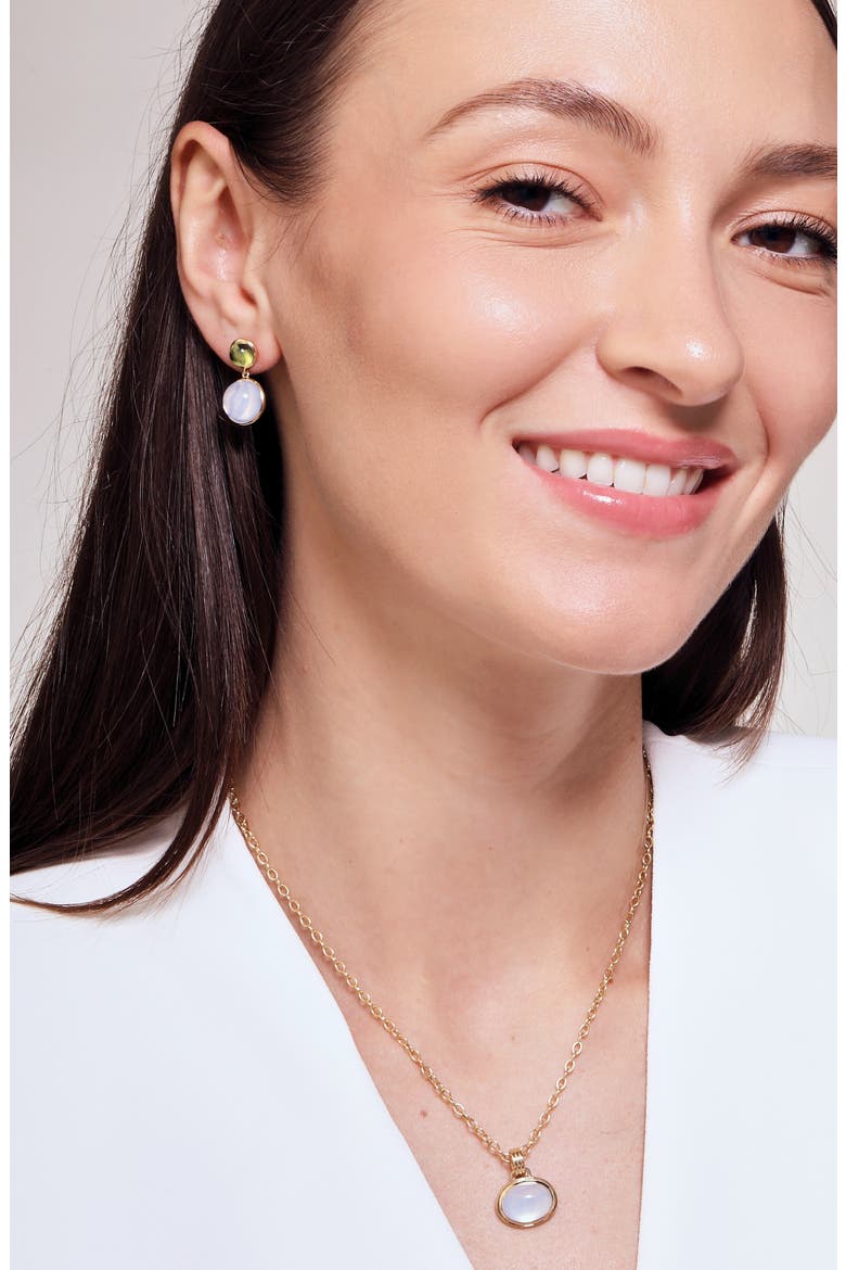 Cirra Oval Necklace, Alternate, color, Moon Quartz