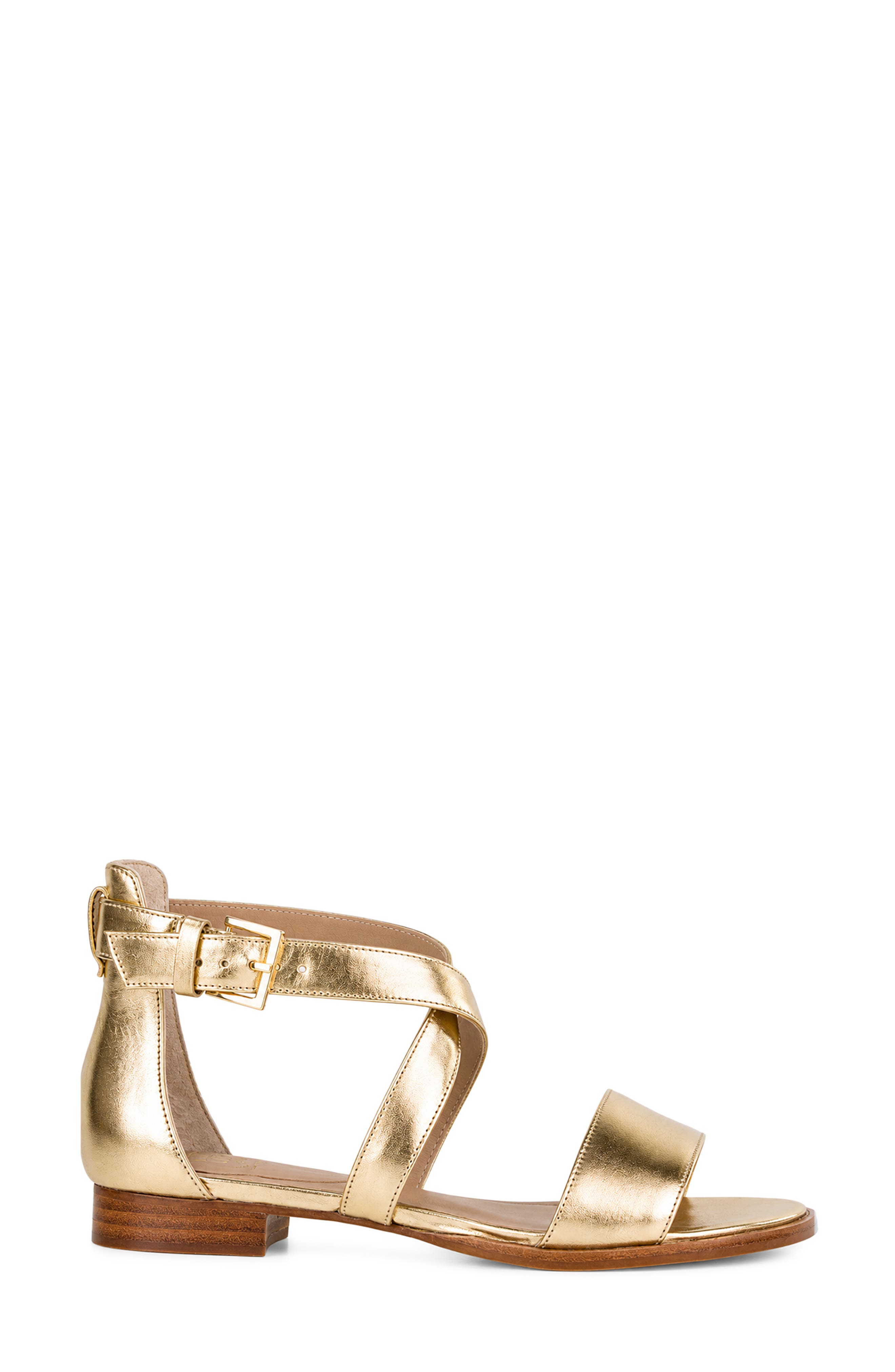 Kilia Leather Sandal, Alternate, color, GOLD
