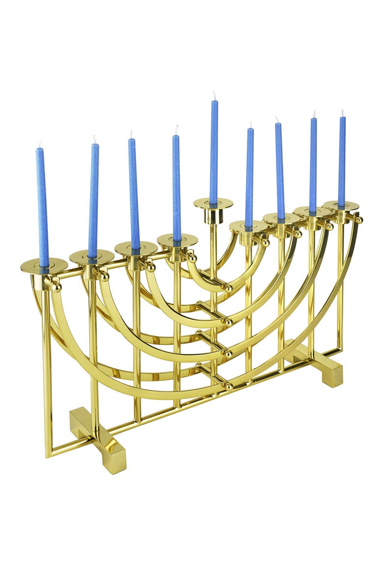 Suspended Menorah, Alternate, color, GOLD