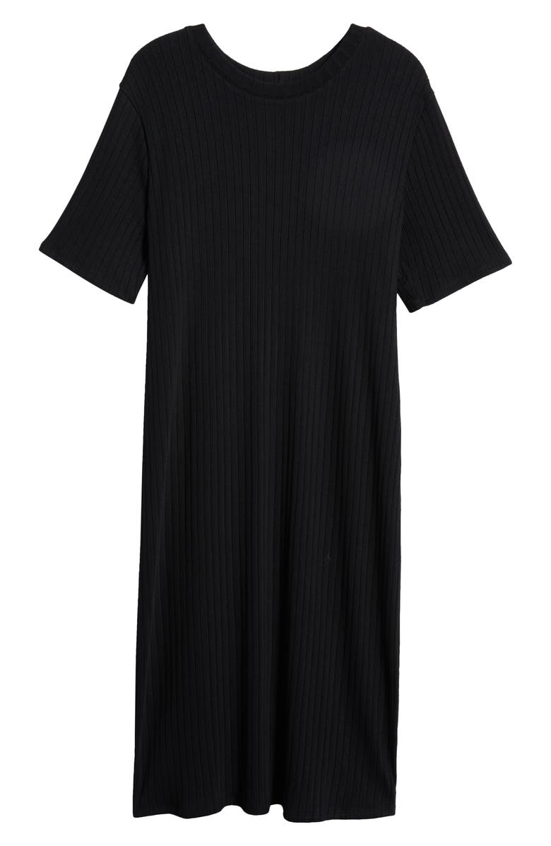 Universal Standard Rib T-Shirt Dress, Alternate, color, 