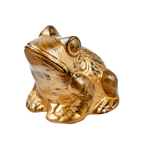 Frog Garden Decor Antique Brass Aluminum Spring