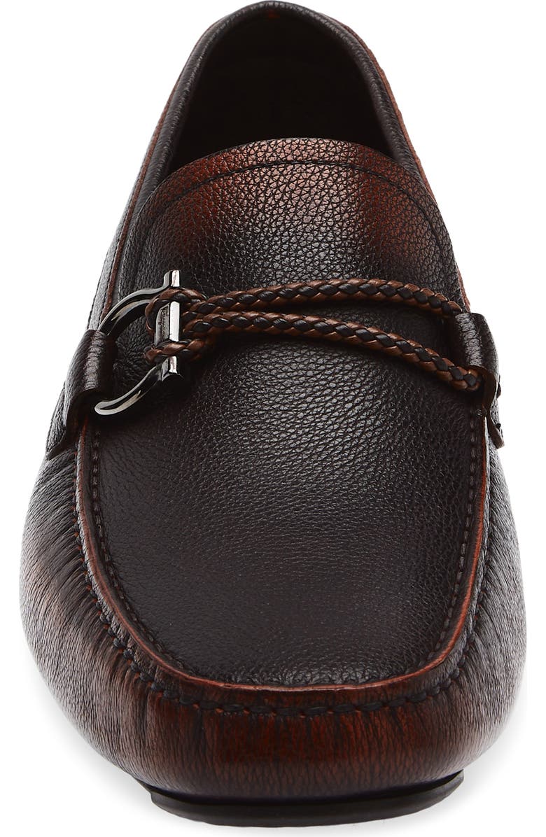 FERRAGAMO Front 4 Driving Shoe, Alternate, color, T.moro/ Citrus Marrone/ T.moro