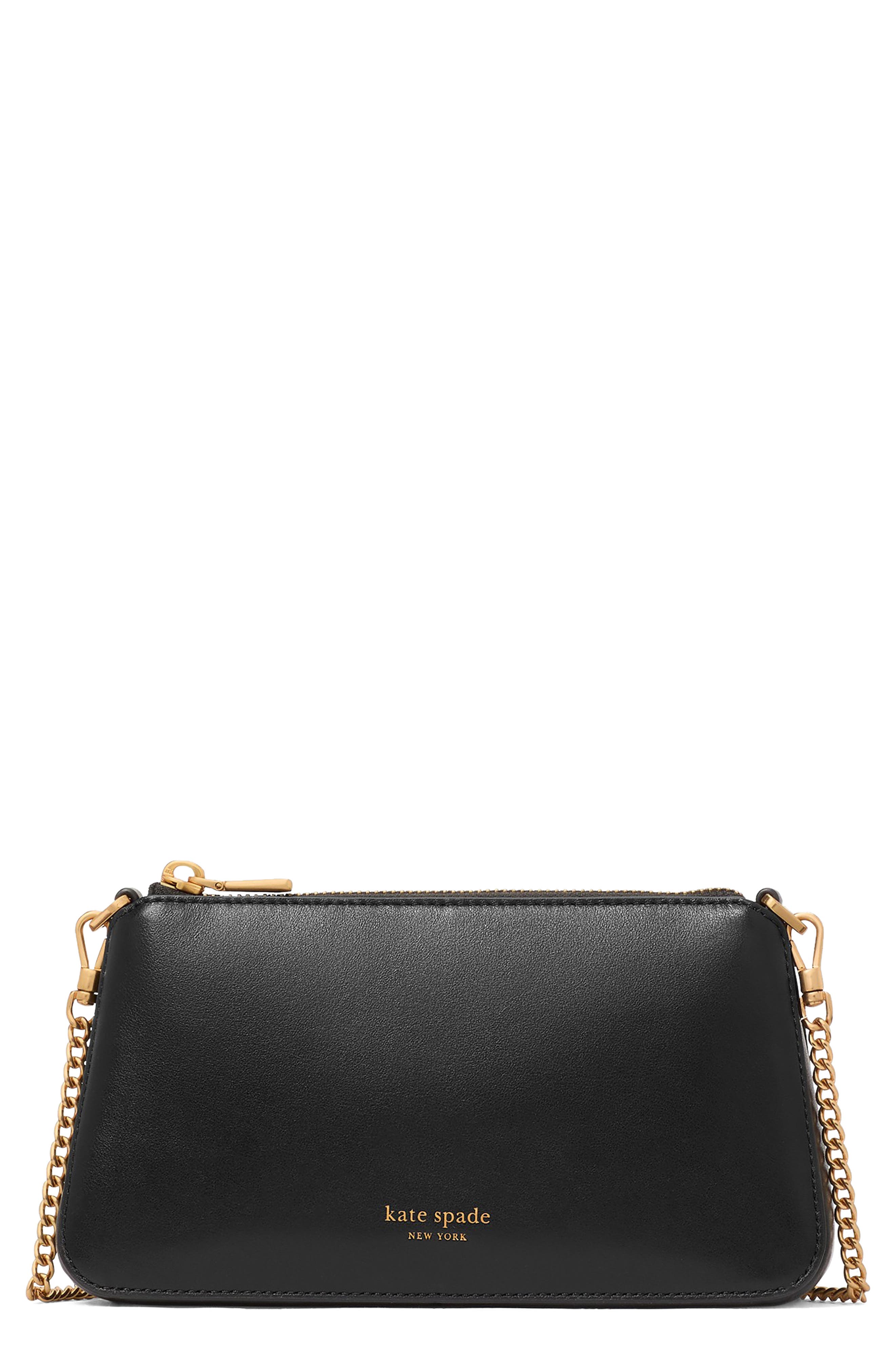 Kate Spade New York grace fine grain leather shoulder bag, Main, color, 