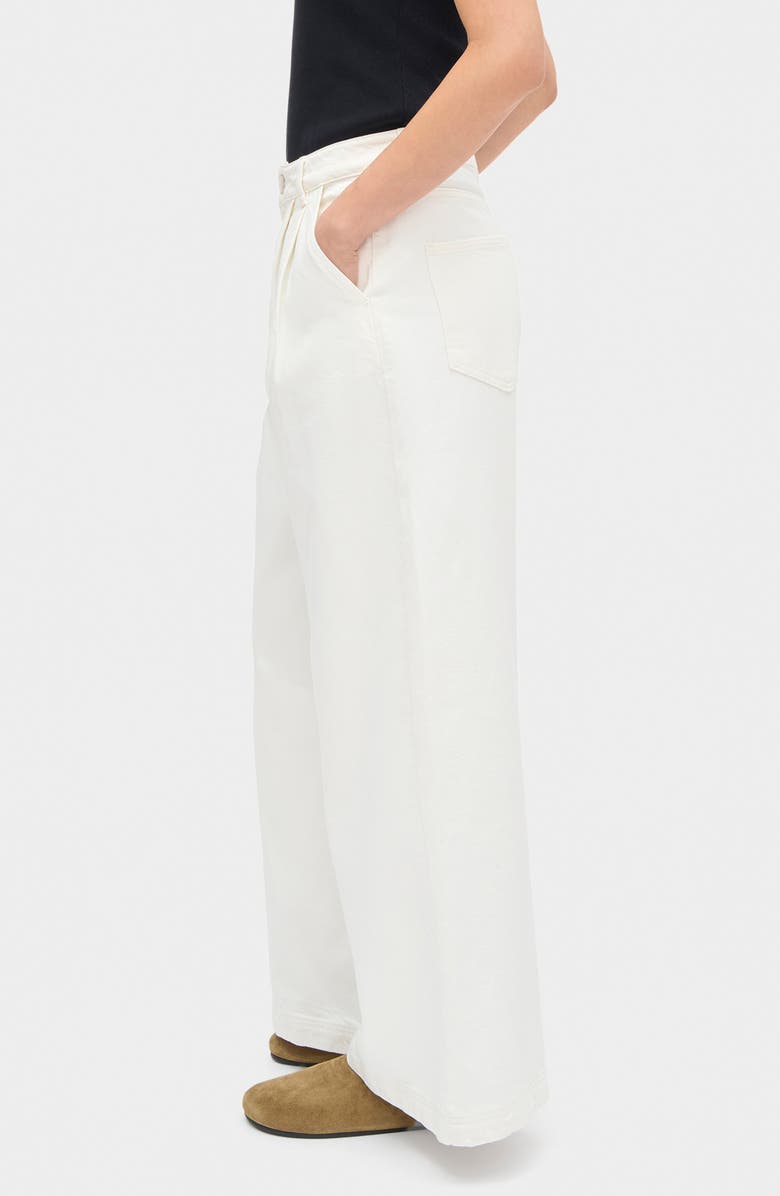 ALIGNE Lainey Pleated Jeans, Alternate, color, Ecru