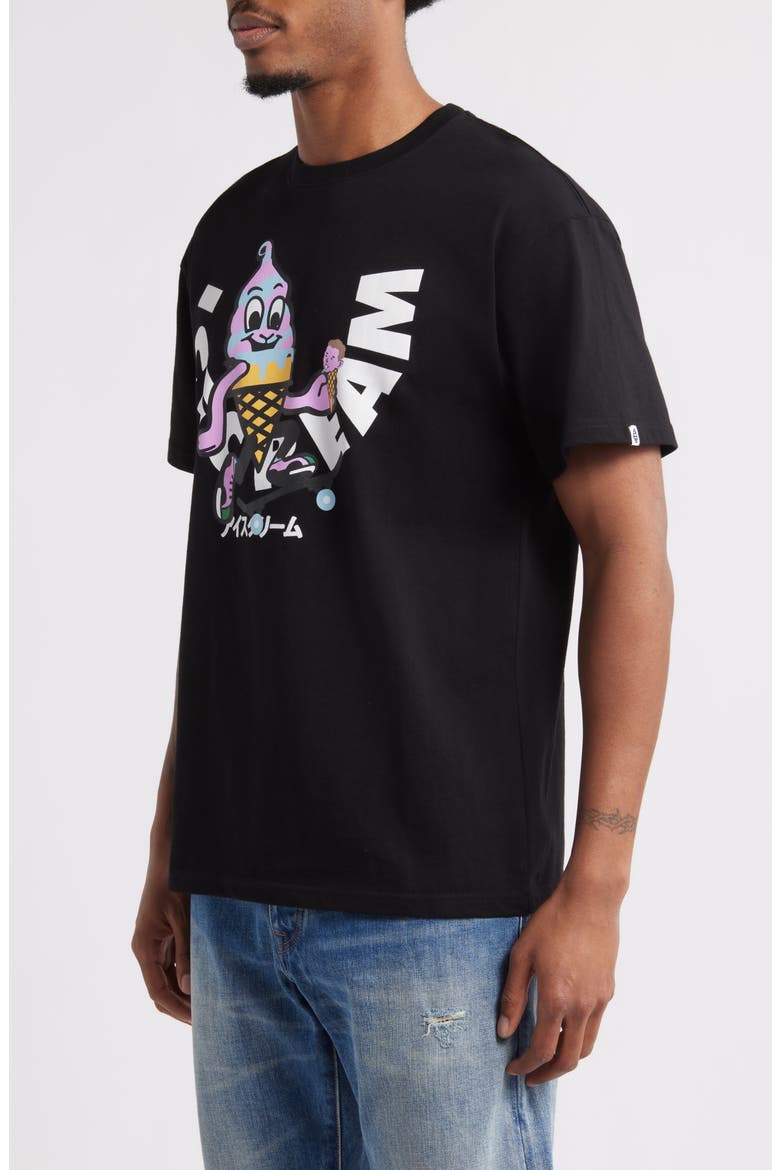 Skate Cone Graphic T-Shirt, Alternate, color, BLACK