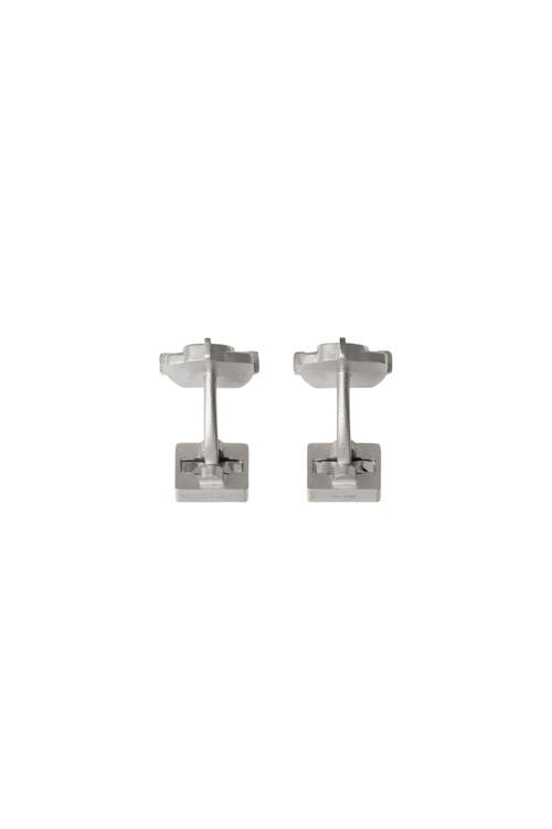 Burberry B Charm Cufflinks In Silver