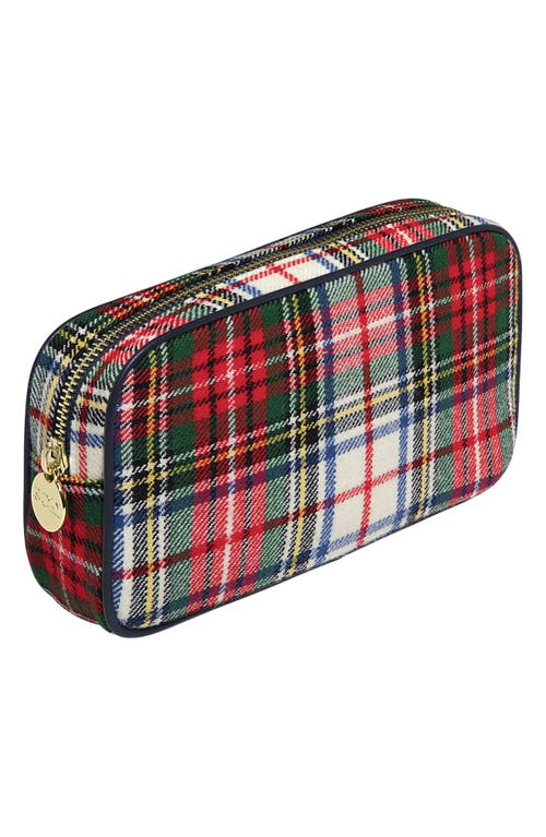 Stoney Clover Lane Small Plaid Pouch In Red Plaid