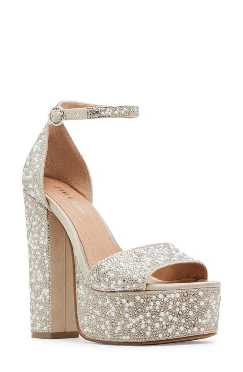 Glam Ankle Strap Platform Sandal (Women)