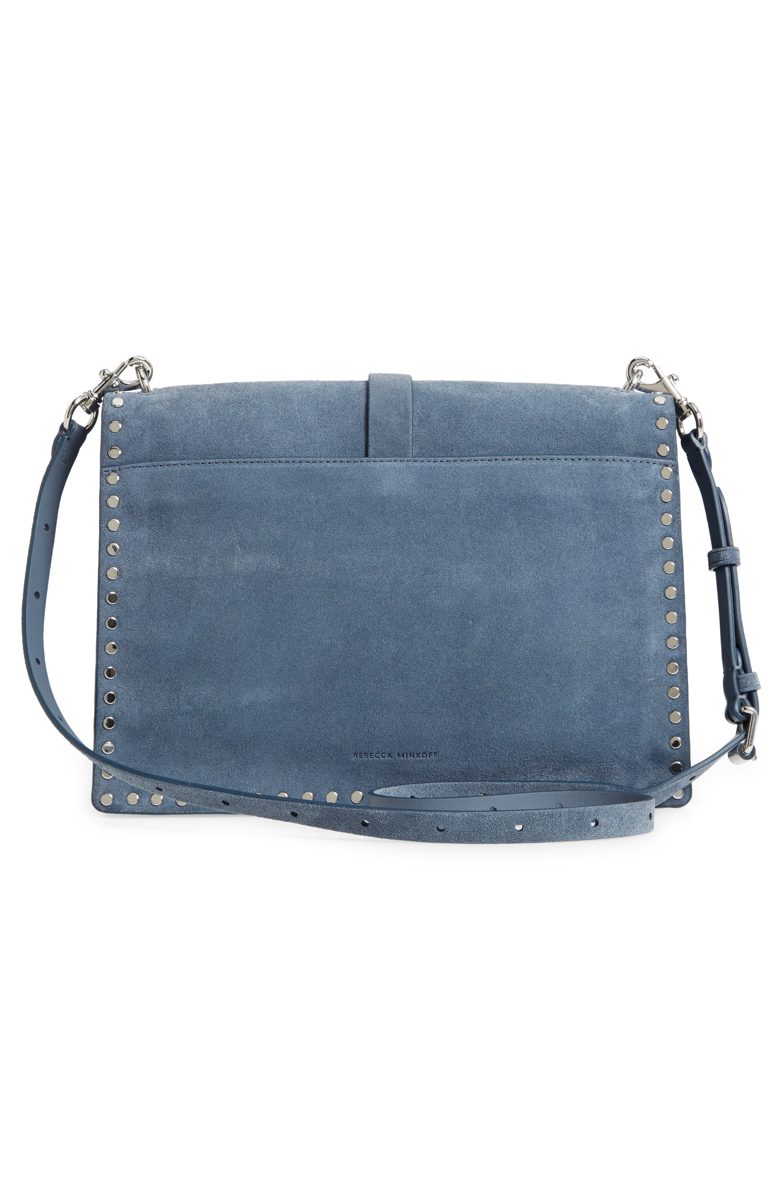 Studded Leather Shoulder Bag, Alternate, color, LUNA