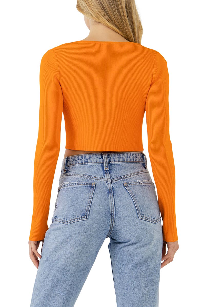 Endless Rose Ribbed Crop Cardigan, Alternate, color,