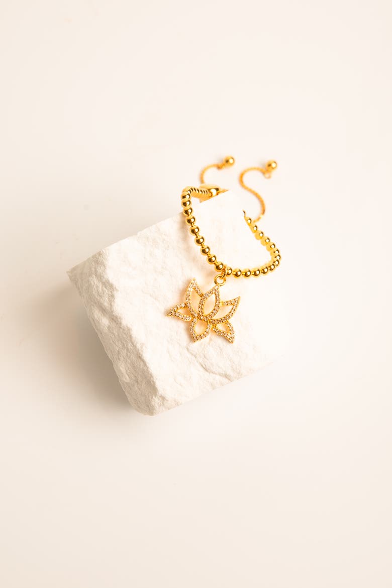 Illuminate Lotus Bracelet, Alternate, color, Gold