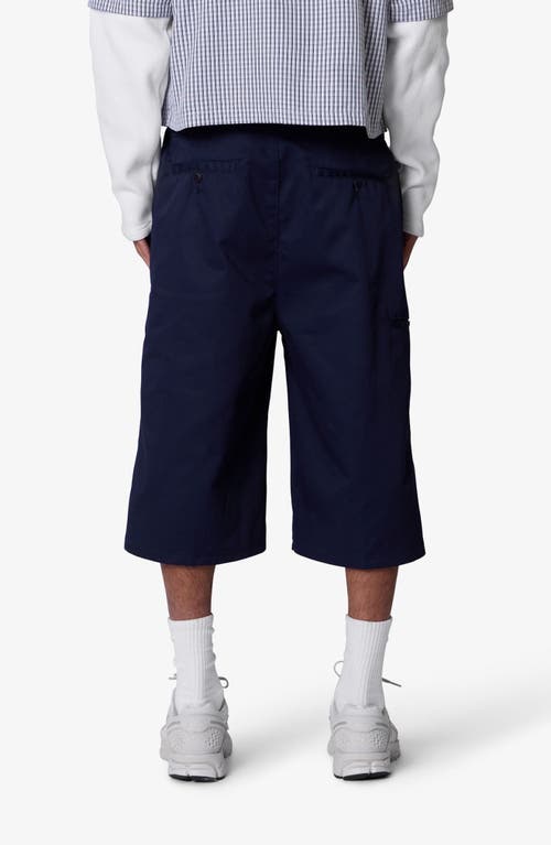 Mnml Ultra Baggy Work Shorts In Blue