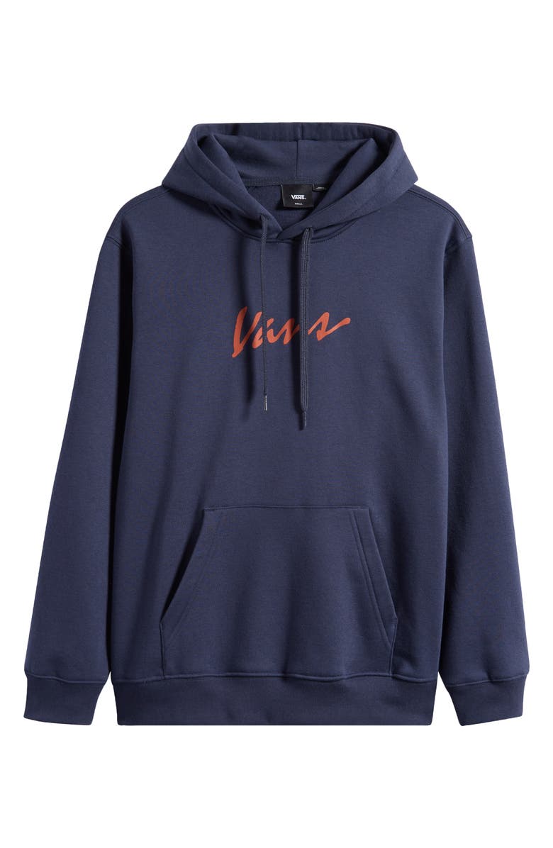 Vans Scripted Logo Hoodie, Alternate, color, Parisian Night