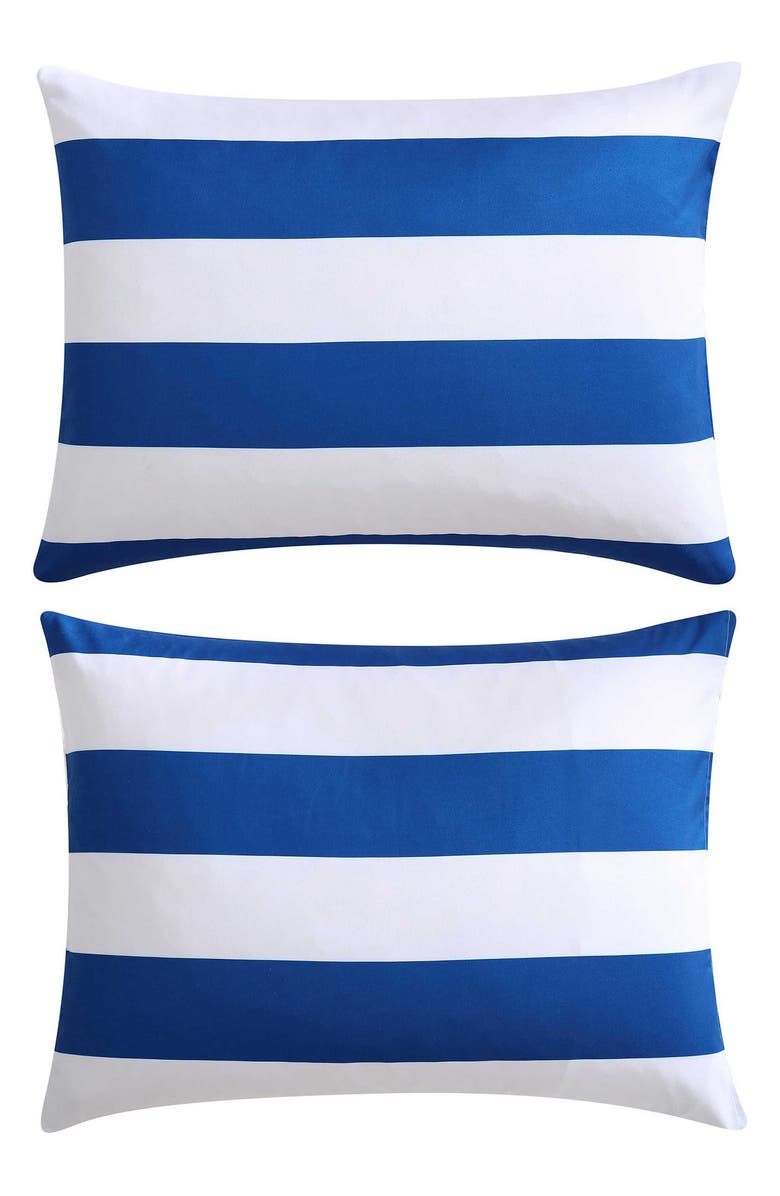 Nautica Huck Stripe Comforter & Sham Set, Alternate, color, Blue Wonder