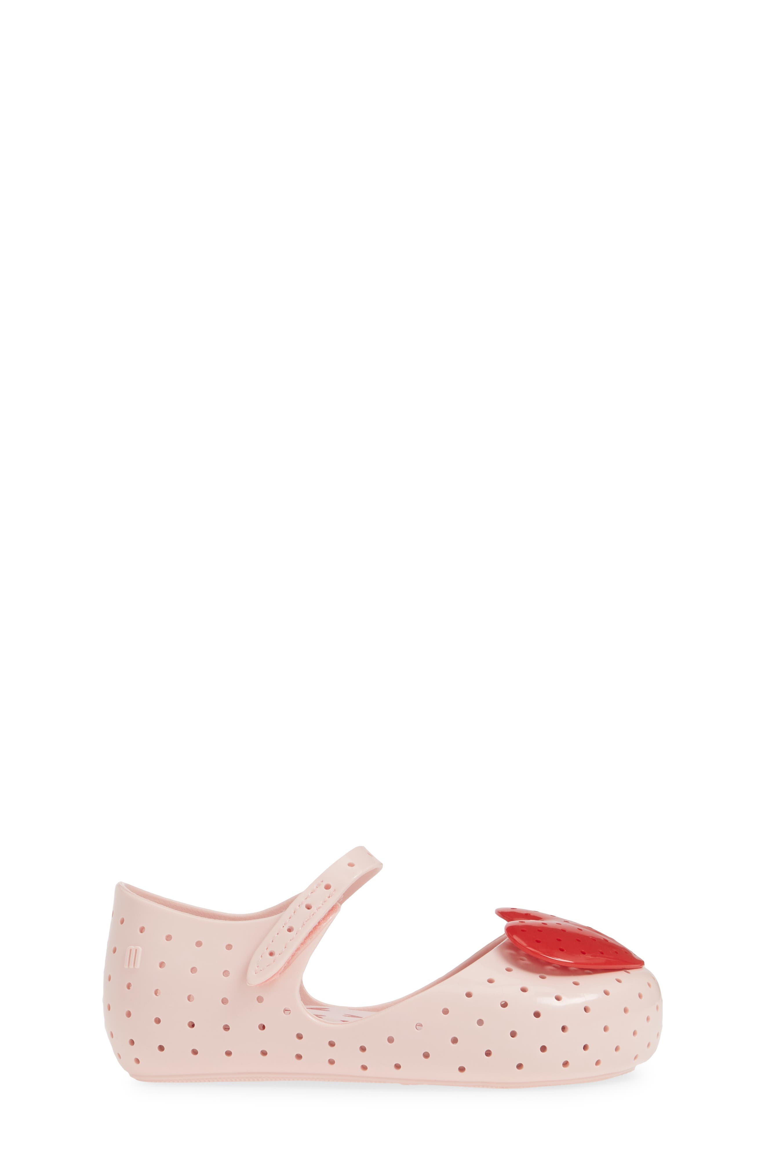 Mini Melissa Ultra13 Perforated Mary Jane, Alternate, color, PINK/ RED