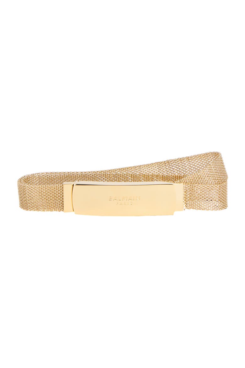 Braided Brass Belt, Alternate, color, gold