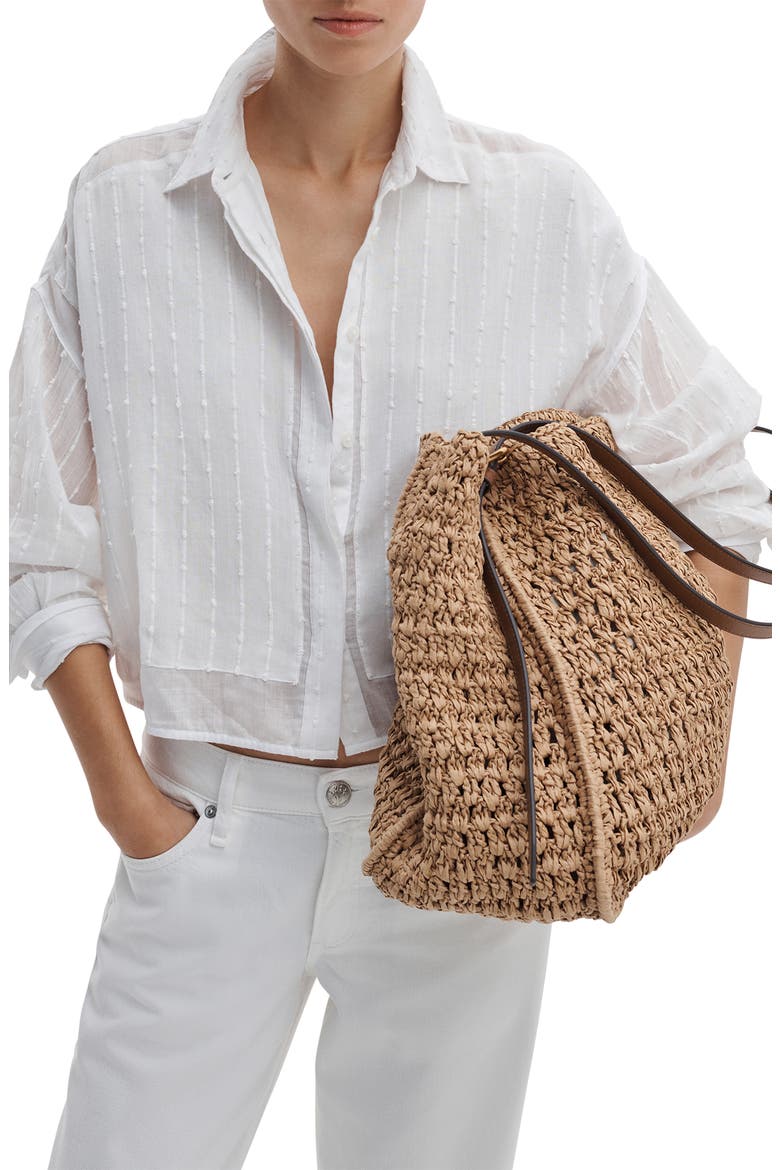 Marin Combo Button-Up Shirt, Alternate, color, WHITE