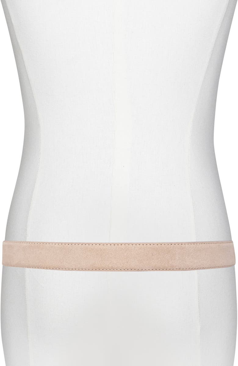 Vince Stitched Suede Belt, Alternate, color, New Camel