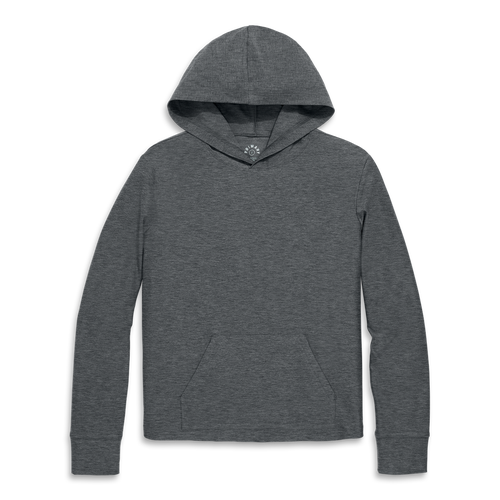 Primary Adult Flexknit Pullover Hoodie In Charcoal