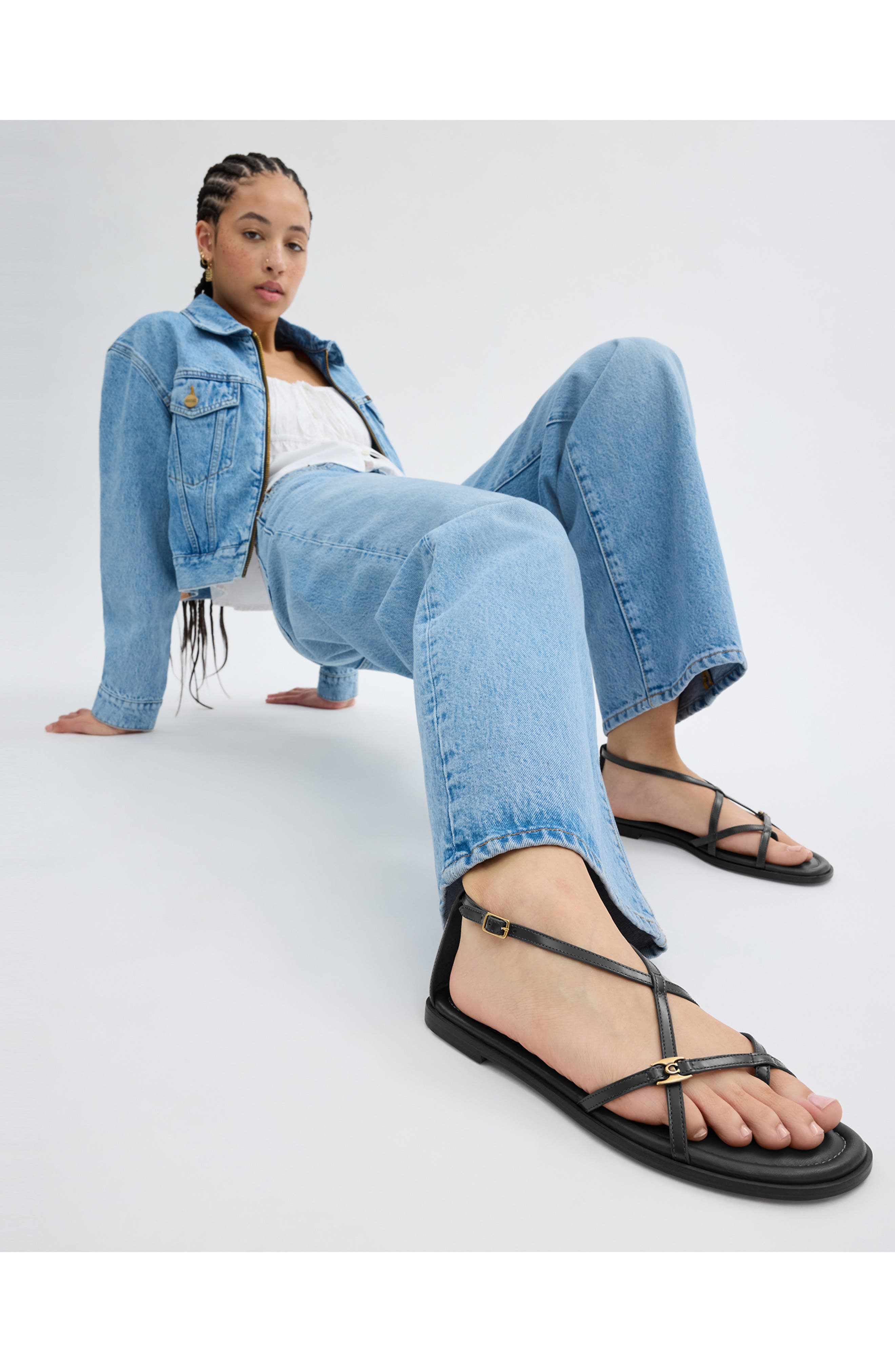 COACH Jenni Ankle Strap Sandal, Alternate, color, 