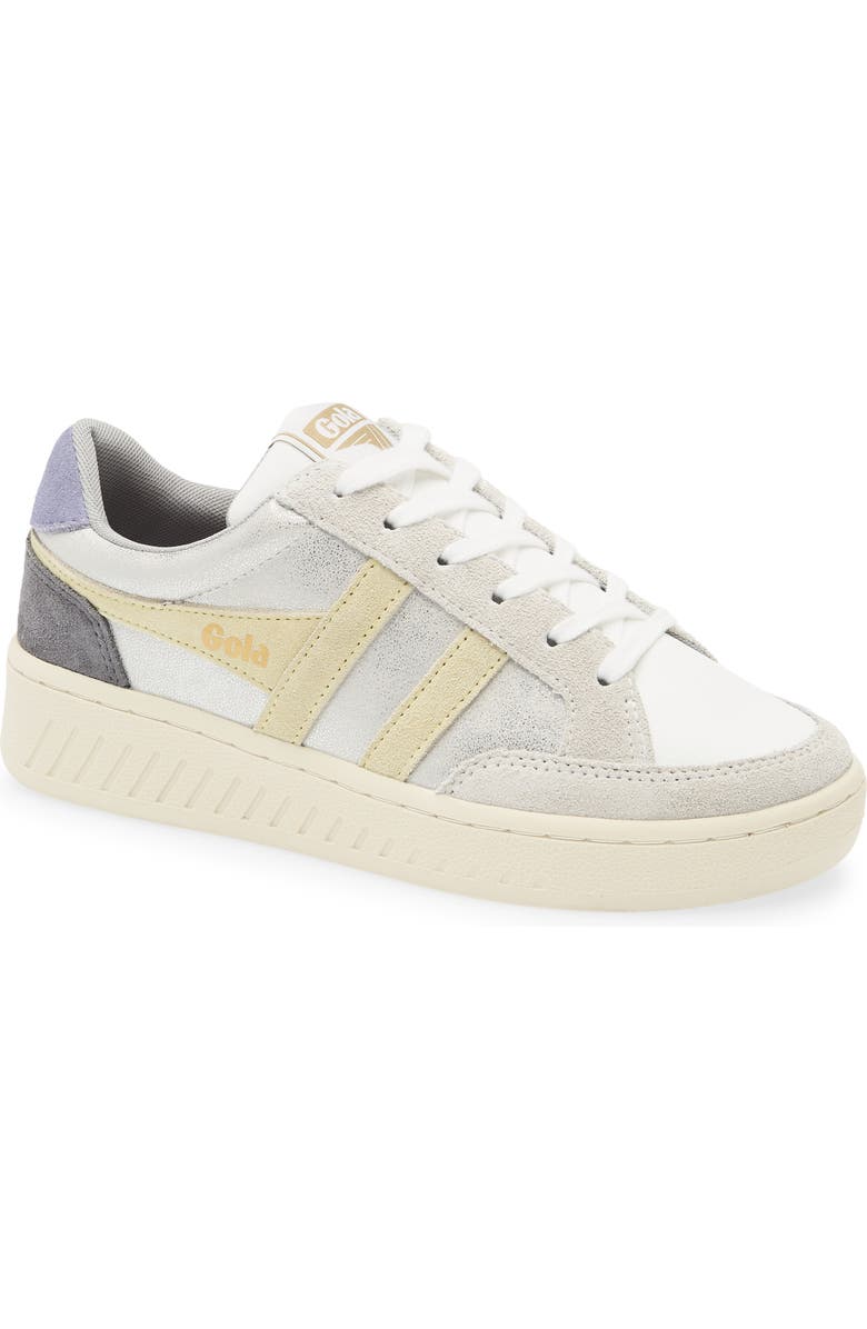 Gola Super Slam Blaze Sneaker, Main, color, Silver/ Lemon/ Lavender