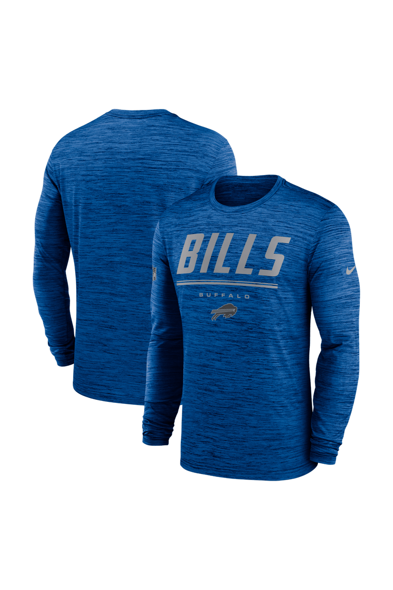 Men's Nike Royal Buffalo Bills Sideline Offensive Transition Velocity Dri-FIT Long Sleeve T-Shirt, Main, color, Royal