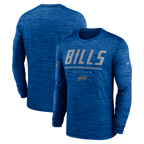 Men's Nike Royal Buffalo Bills Sideline Offensive Transition Velocity Dri-FIT Long Sleeve T-Shirt