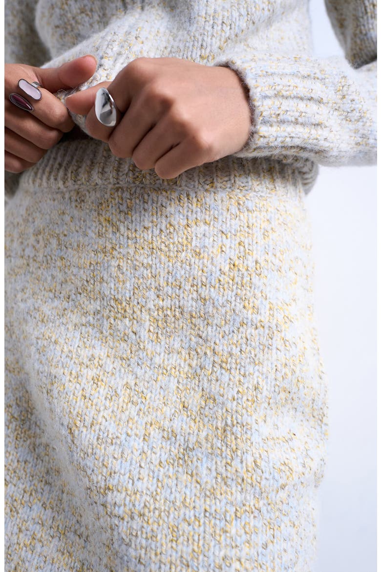 Twist Yarn Miniskirt, Alternate, color, LIGHT BLUE MULTI