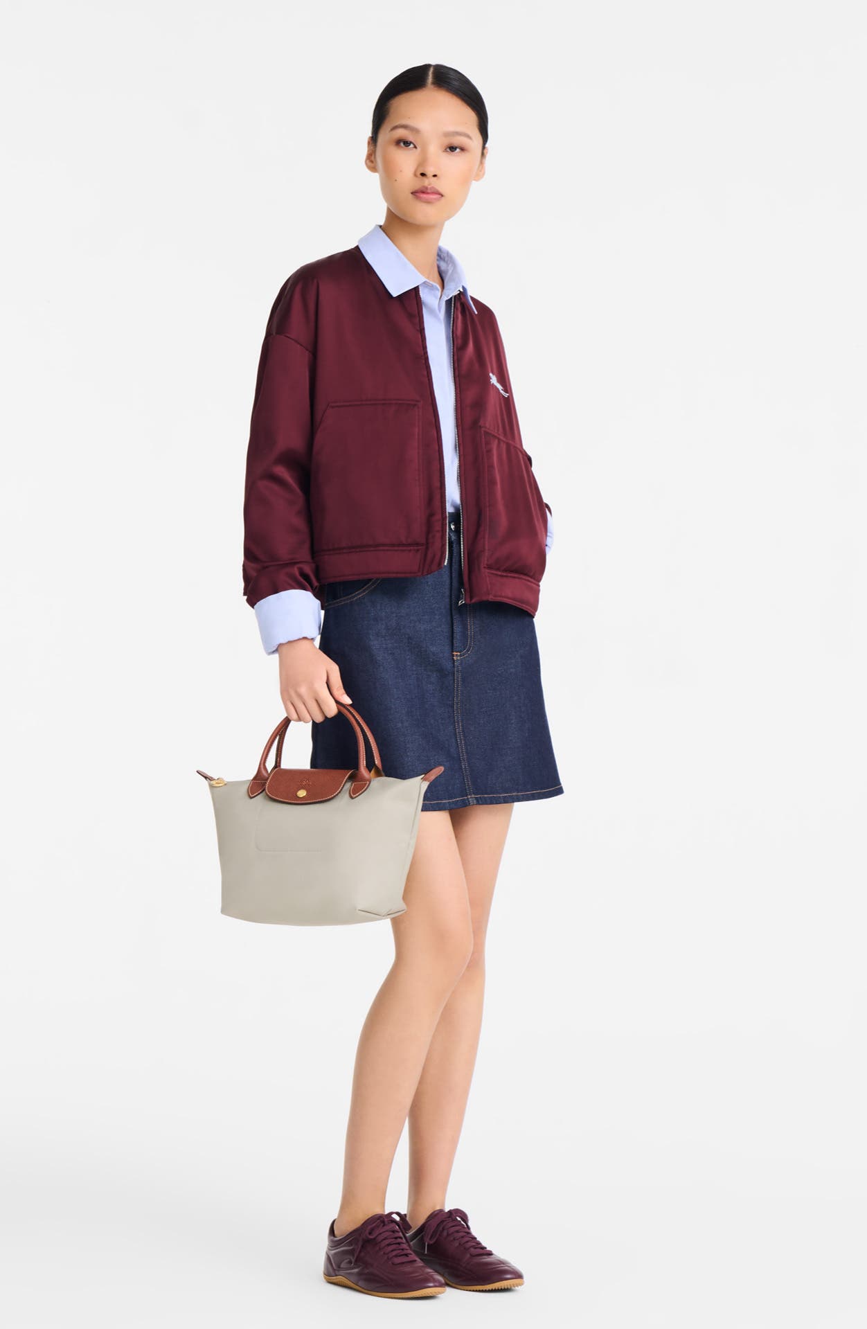 Longchamp Small Le Pliage Original Top Handle Bag, Alternate, color, Pebble