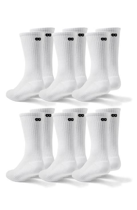 6-Pack Sporty Cushion Crew Cut Socks
