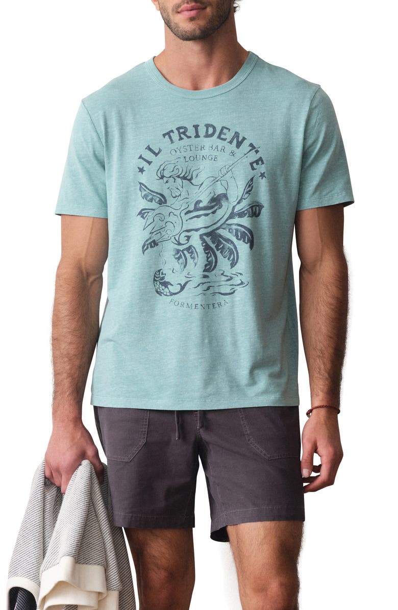 Marine Layer Hemp & Cotton Graphic T-Shirt, Main, color, Latigo Bay