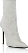 PHILIPP PLEIN Satin Boots High Heels Mid Monogram Strass Women