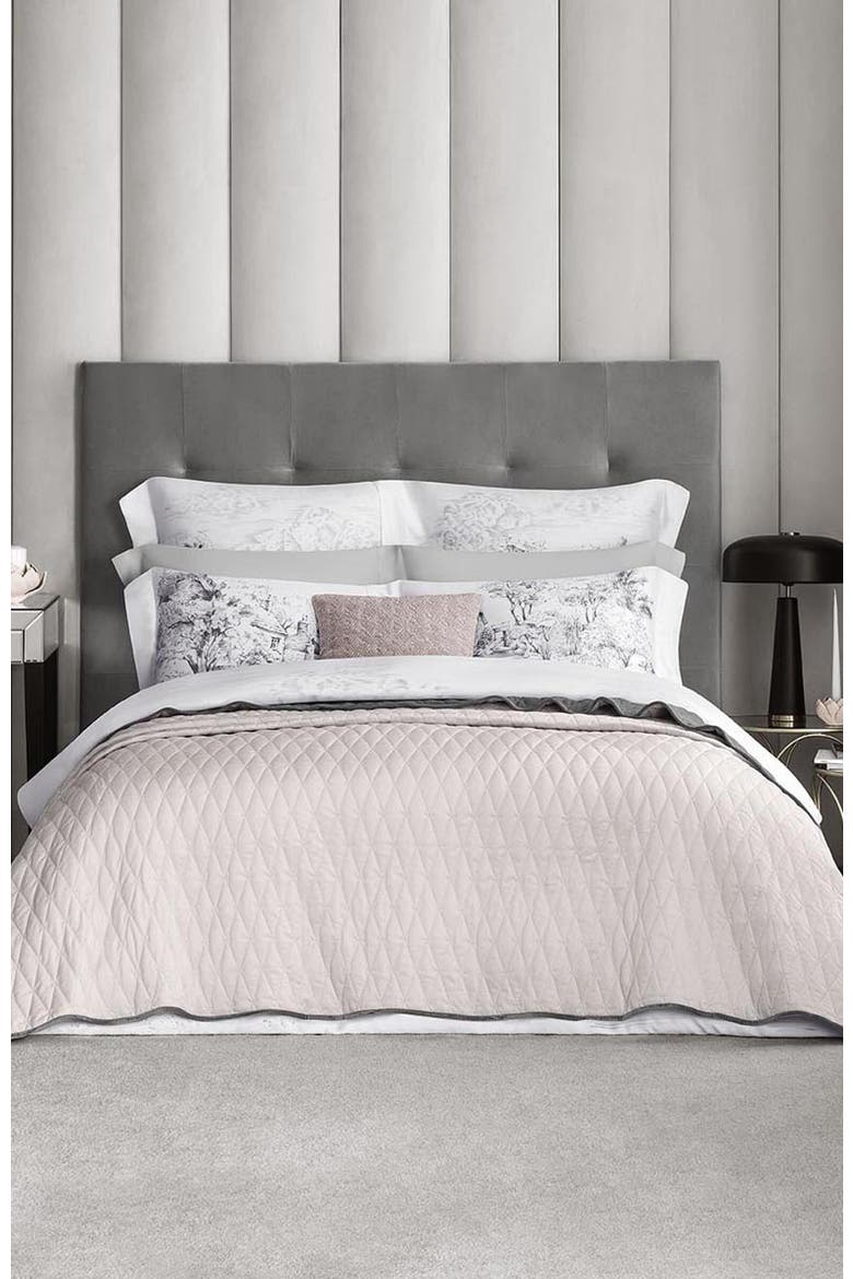 Moretto Bedcover, Alternate, color, Grey