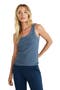 selected Indigo Heather Stripe