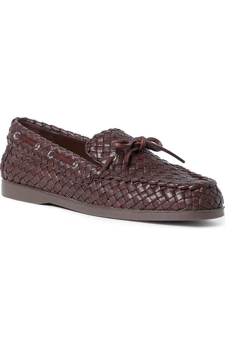 Loeffler Randall Minnie Leather Moccasin, Main, color, Espresso