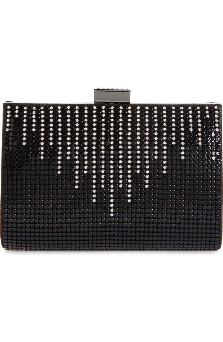 Whiting & Davis 'Diamond Drips' Evening Clutch, Main, color,