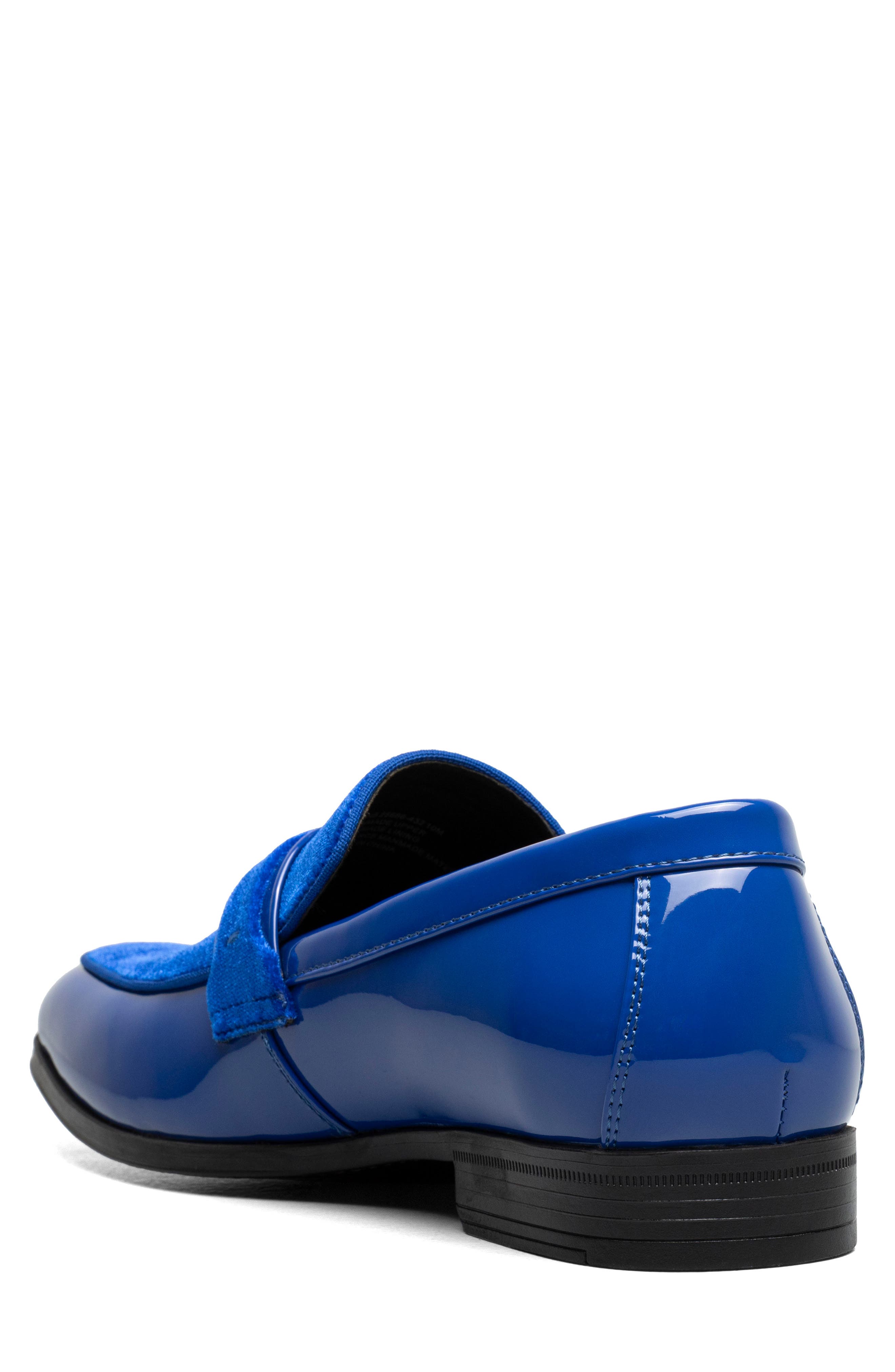 Stacy Adams Spratley Patent & Velour Loafer, Alternate, color, 