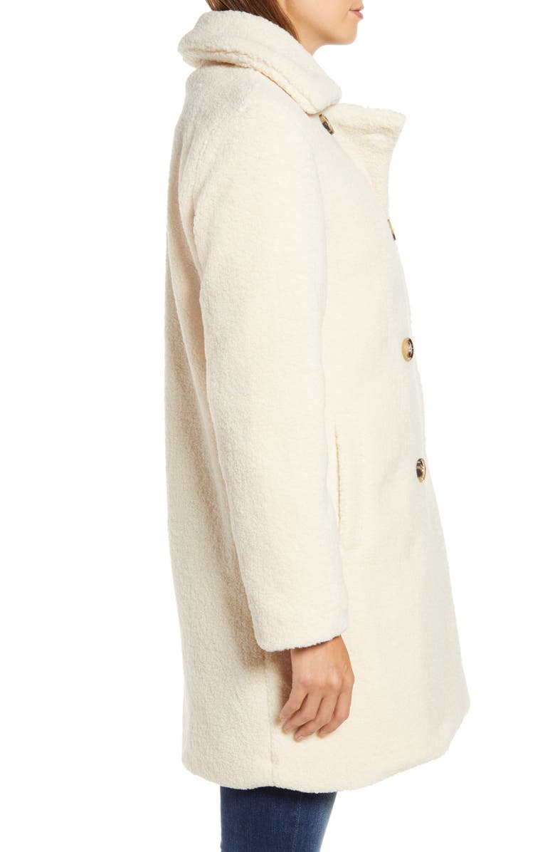 Rachel Parcell Faux Shearling Coat, Alternate, color, 