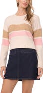 Vince Camuto Two Stripe Crewneck Sweater