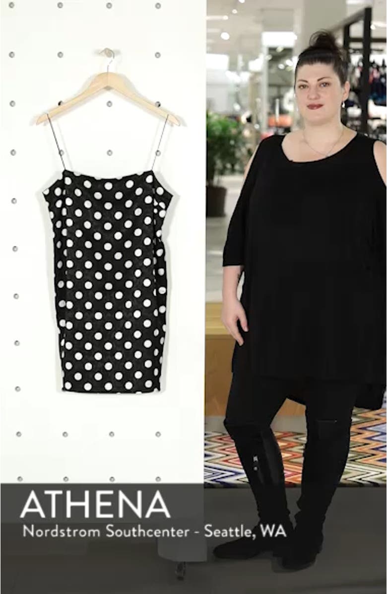 Square Neck Jacquard Mini Slipdress, sales video thumbnail