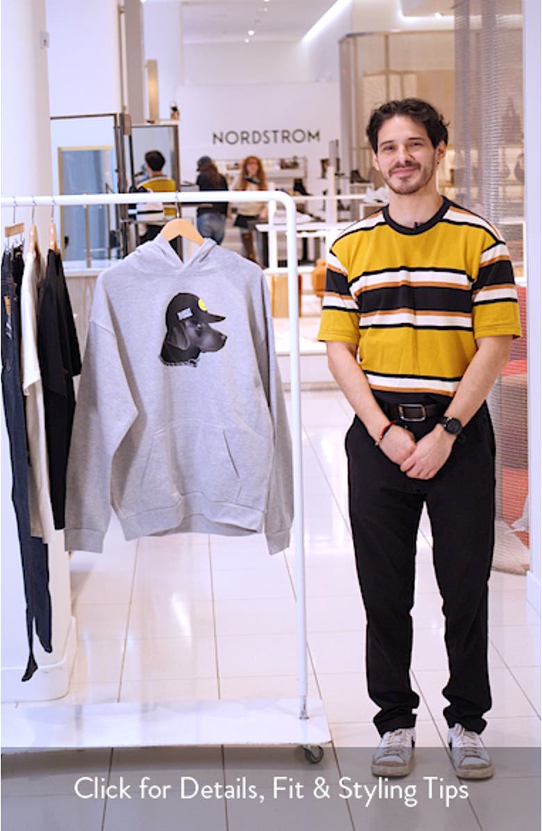 SMILEY<sup>®</sup> Dog Got Style Cotton Blend Graphic Hoodie, sales video thumbnail