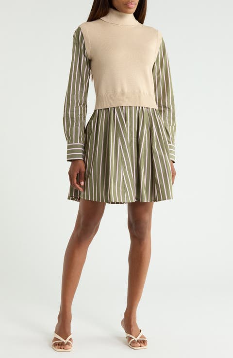 Cressida Mixed Media Dress