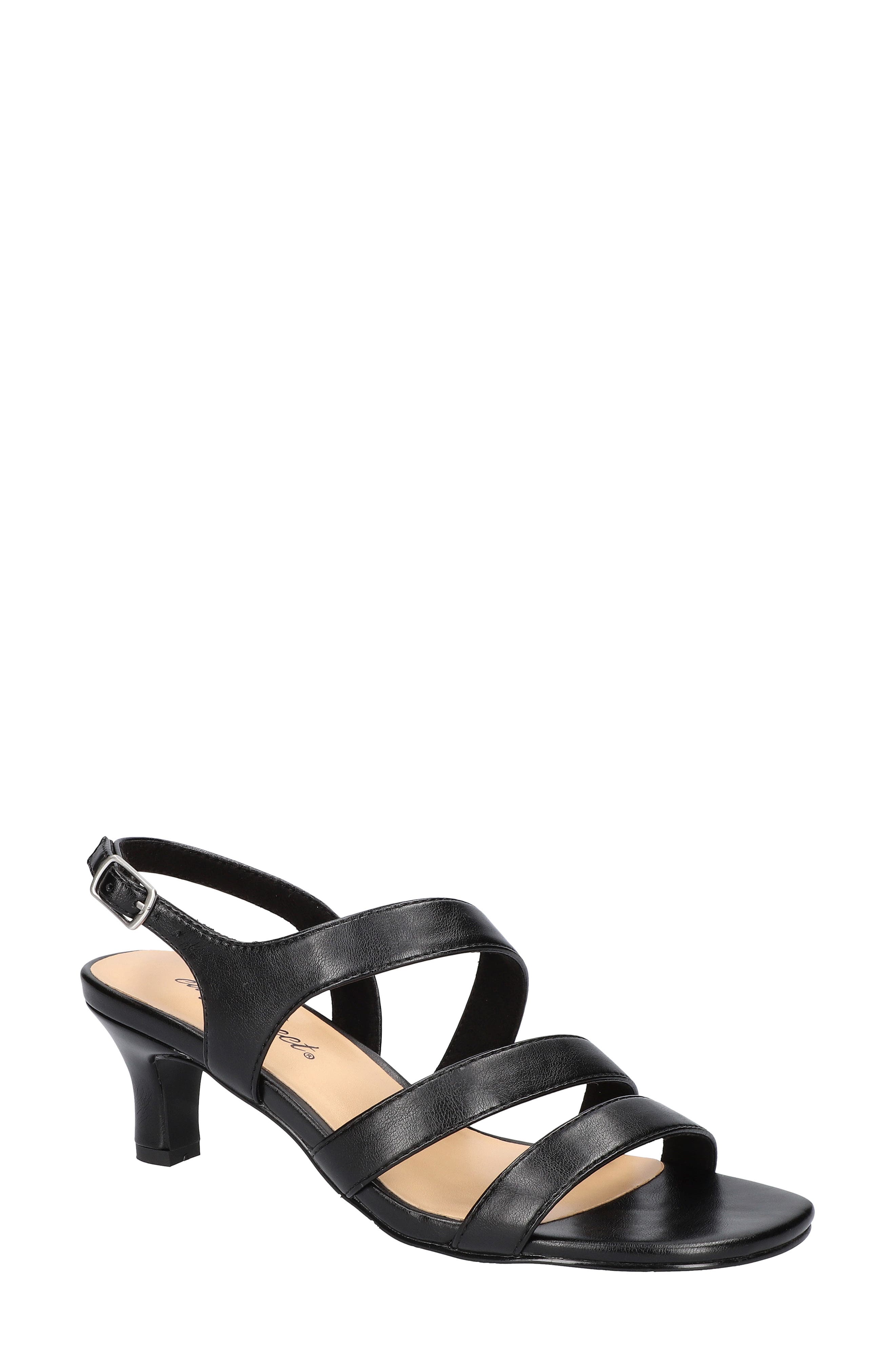 EASY STREET Como Strappy Sandal, Main, color, Black