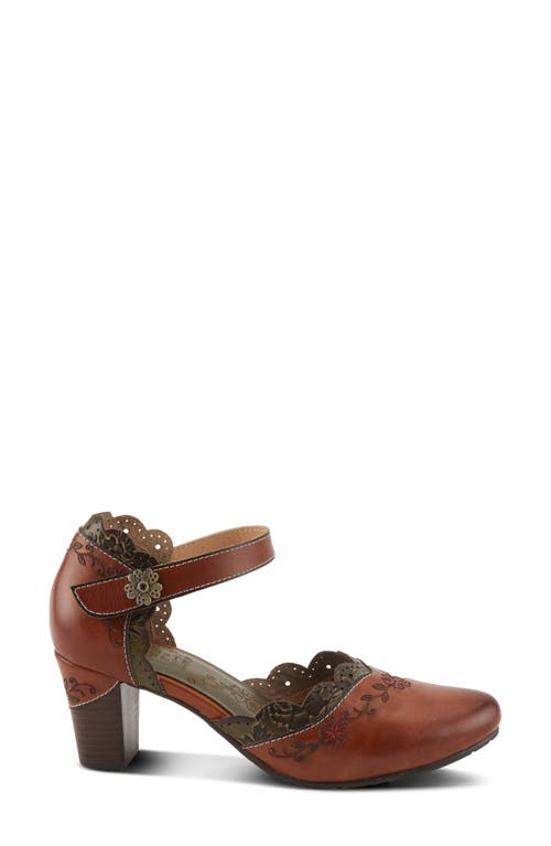 L'artiste By Spring Step Sayyes Ankle Strap Pump In Brown