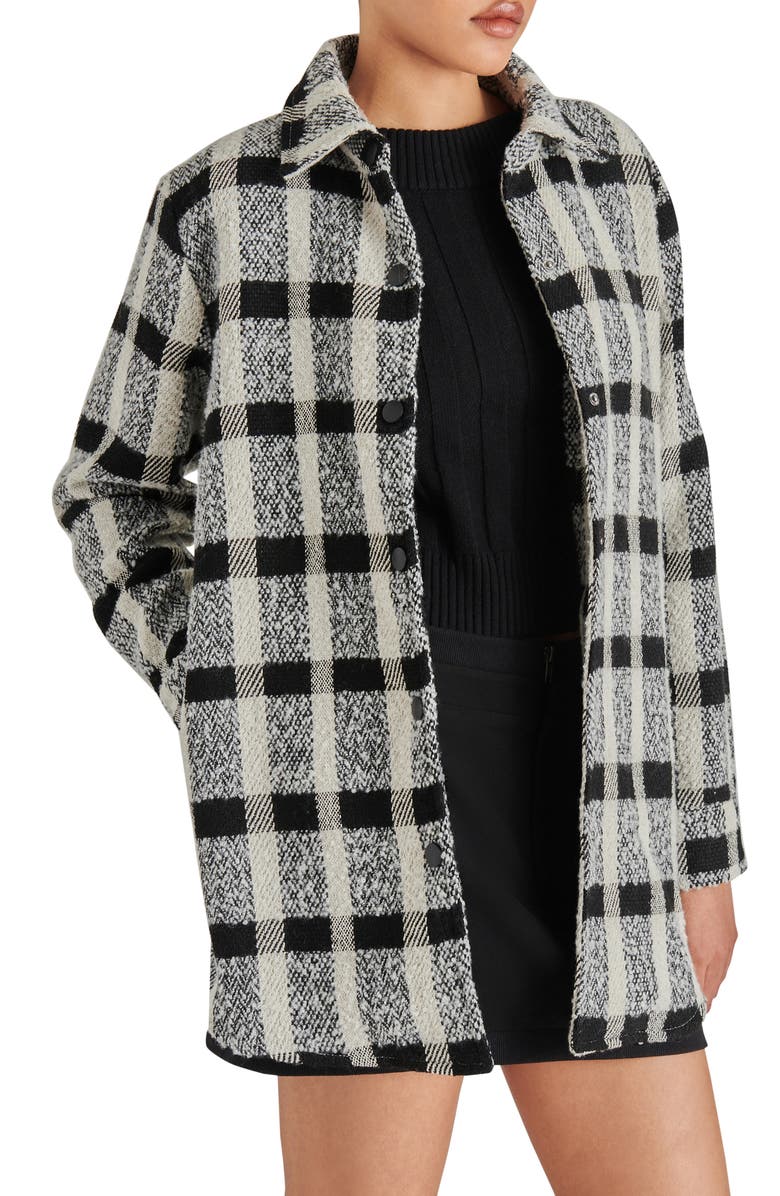 Steve Madden Eldridge Plaid Shirt Jacket, Alternate, color, 