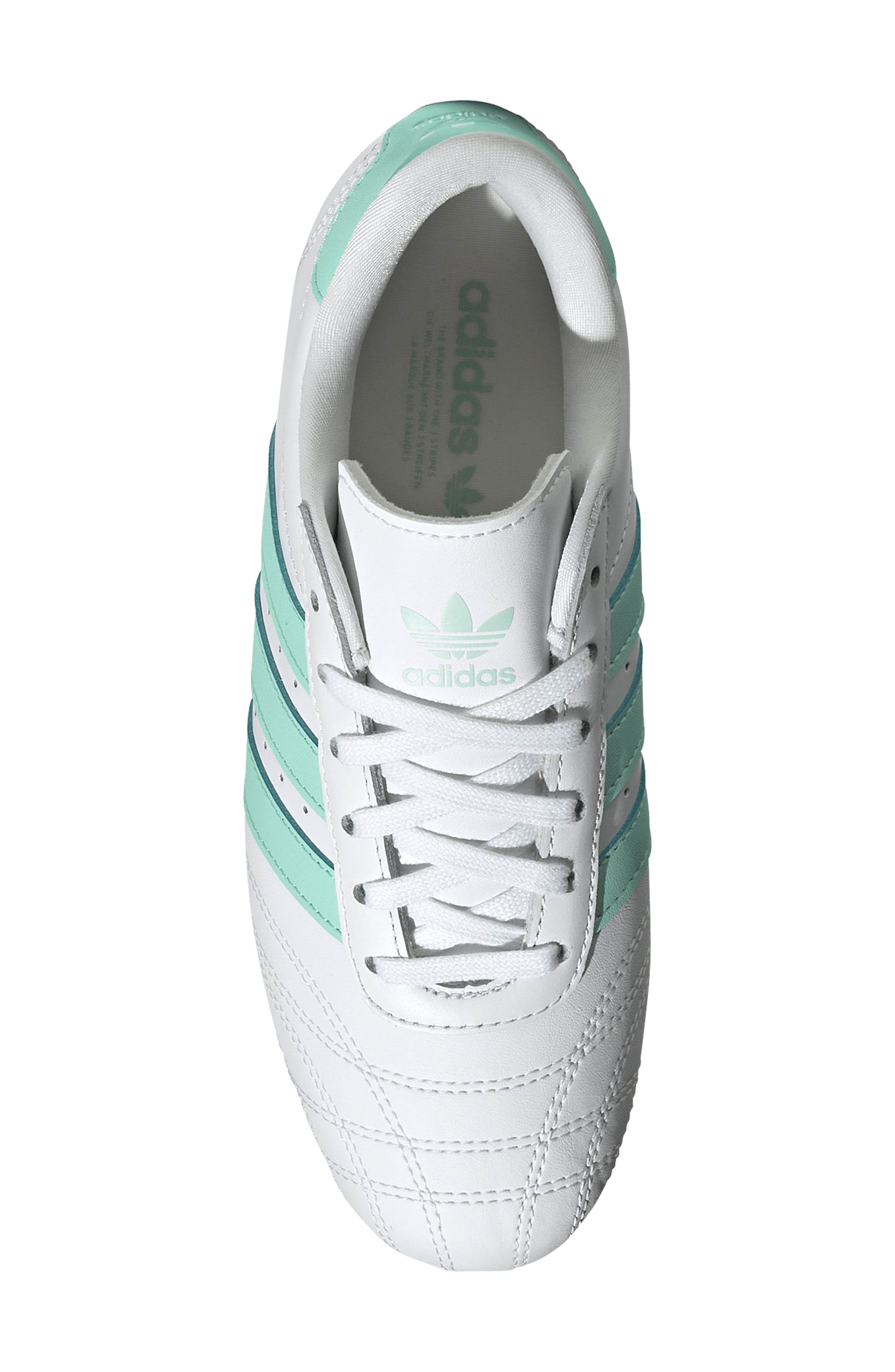 adidas Kids' Taekwondo Sneaker, Alternate, color, White/ Clear Mint/ Gum