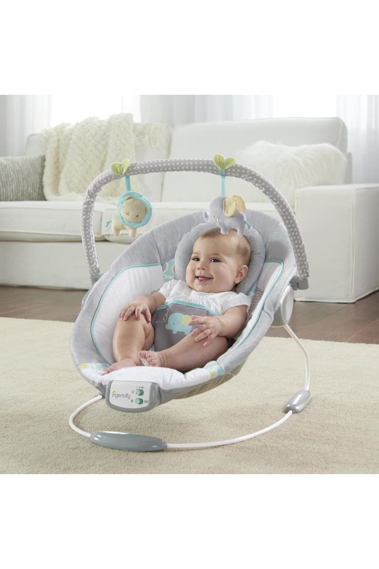 Soothing Baby Bouncer with Vibrating Infant Seat, Alternate, color, GREY