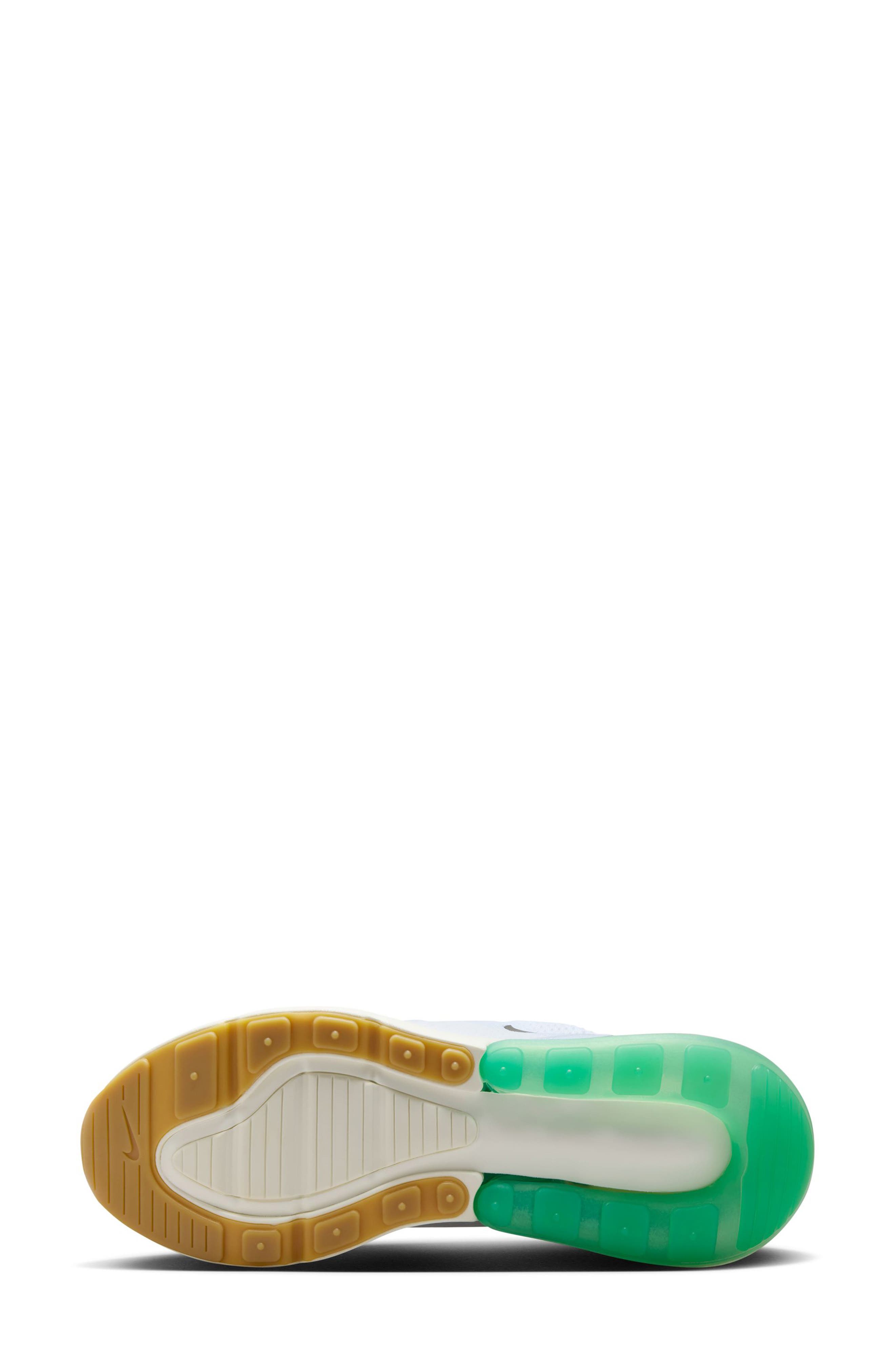 Nike Air Max 270 Sneaker, Alternate, color, White/ Black/ Green