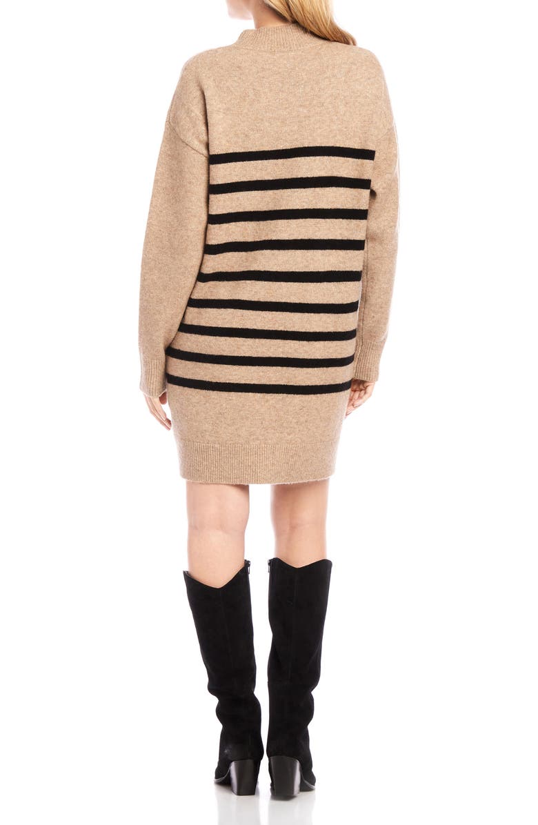 Karen Kane Stripe Long Sleeve Sweater Dress, Alternate, color, Stp